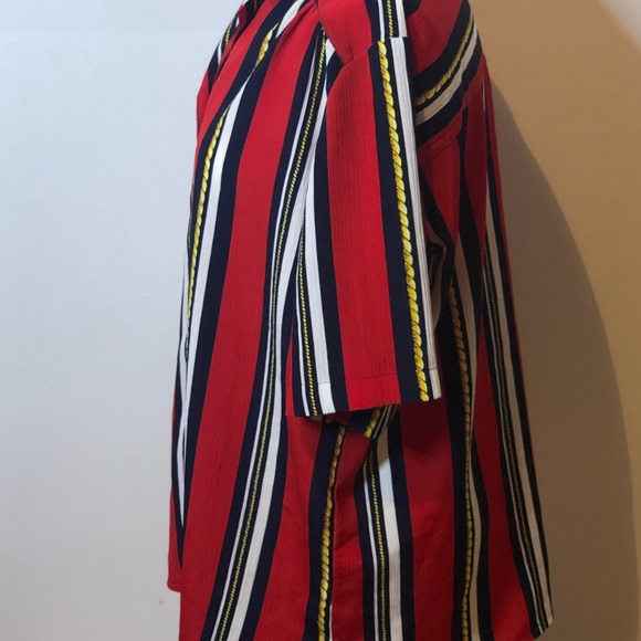 Red vintage Dalia shirt ,blouse size 14 - Picture 2 of 5